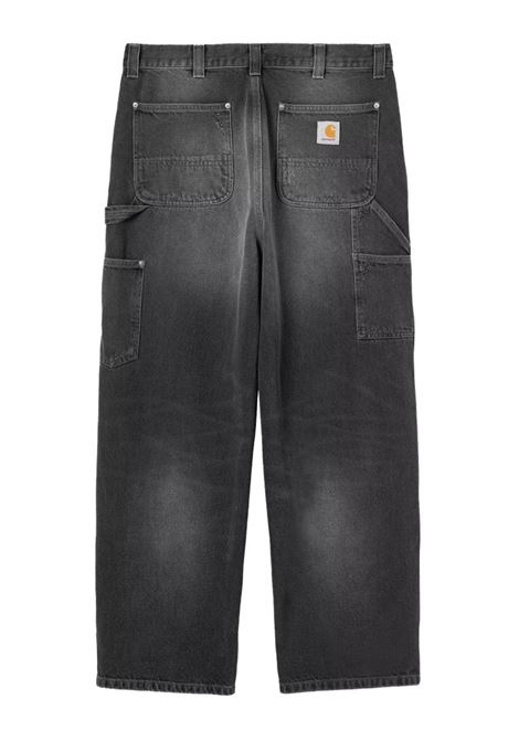 og double knee pant man black CARHARTT WIP | I03627389.B7